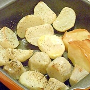 カブと里芋のオーブントースター焼き
